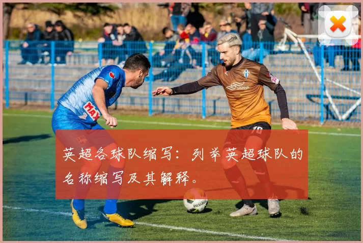 英超各球队缩写：列举英超球队的名称缩写及其解释。